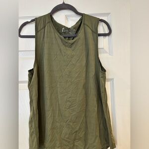 Olive Green Sleeveless Top Zyia EUC SZ L